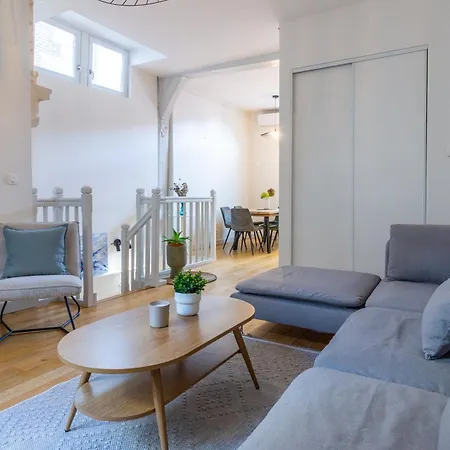 Cr3, Duplex Climatisé Et Confortable En Hypercentre De Troyes, Maison à Colombage Appartamento Troyes